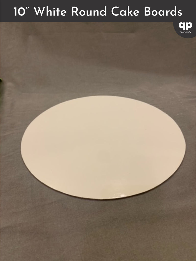 White Cake Boards - 10” Round