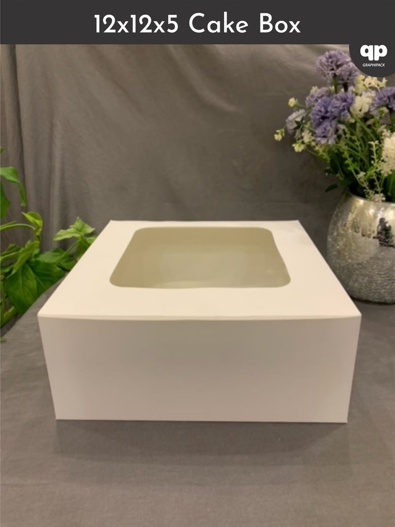 Cake Box 12"x12"x5" - with Window