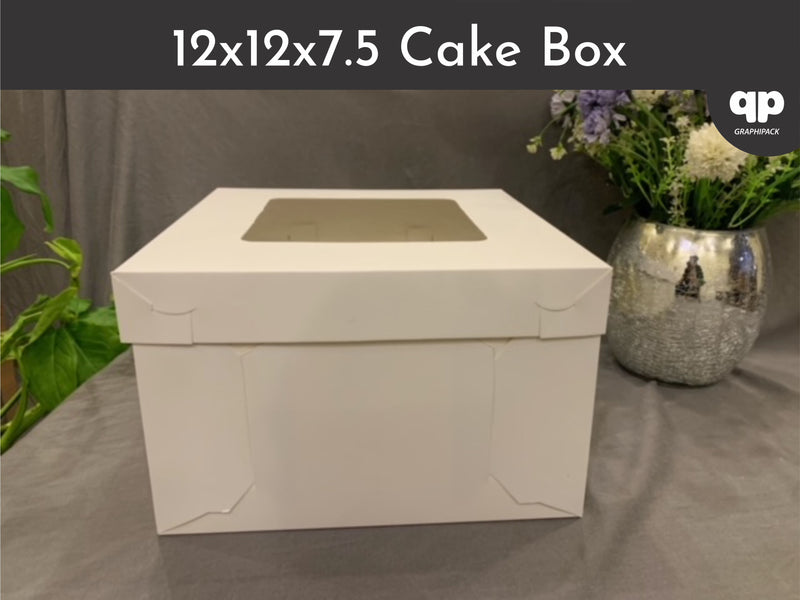 Cake Box 12"x12"x7.5" - with Window