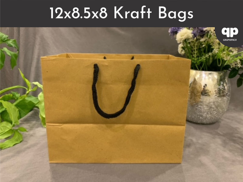 Kraft Paper bags (12x8.5x8 with strings)