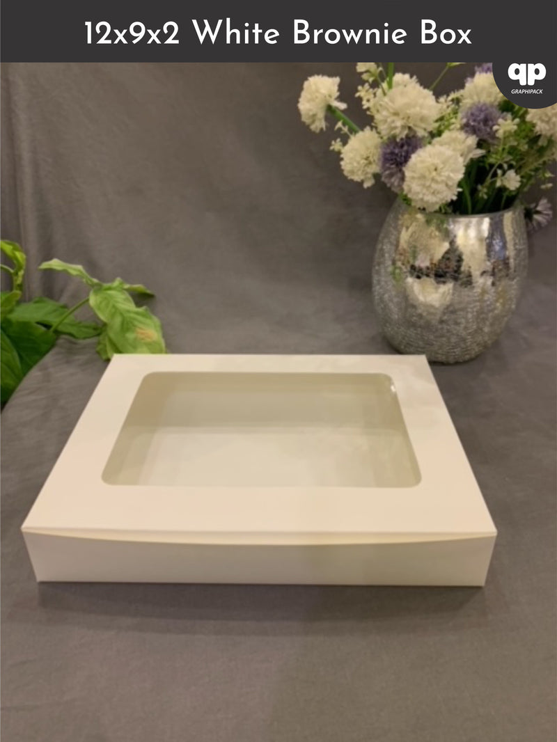 12x9x2 Inch White Card Box