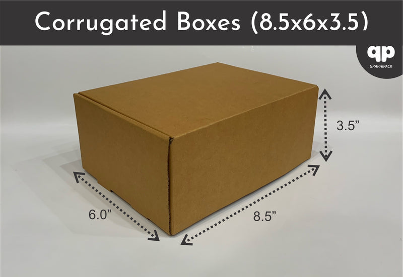 8.5x6x3.5 Corrugated Box