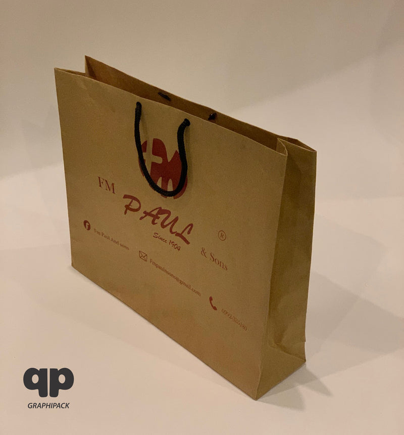 Customizable Kraft Paper Bags (17x13x4.5 with strings)