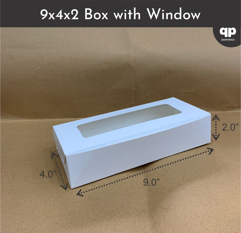 9x4x2 Inch White Card Box