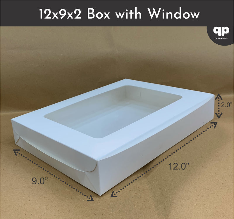 12x9x2 Inch White Card Box