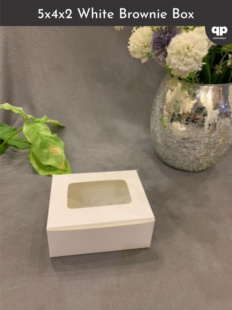 5x4x2 Inch White Card Box