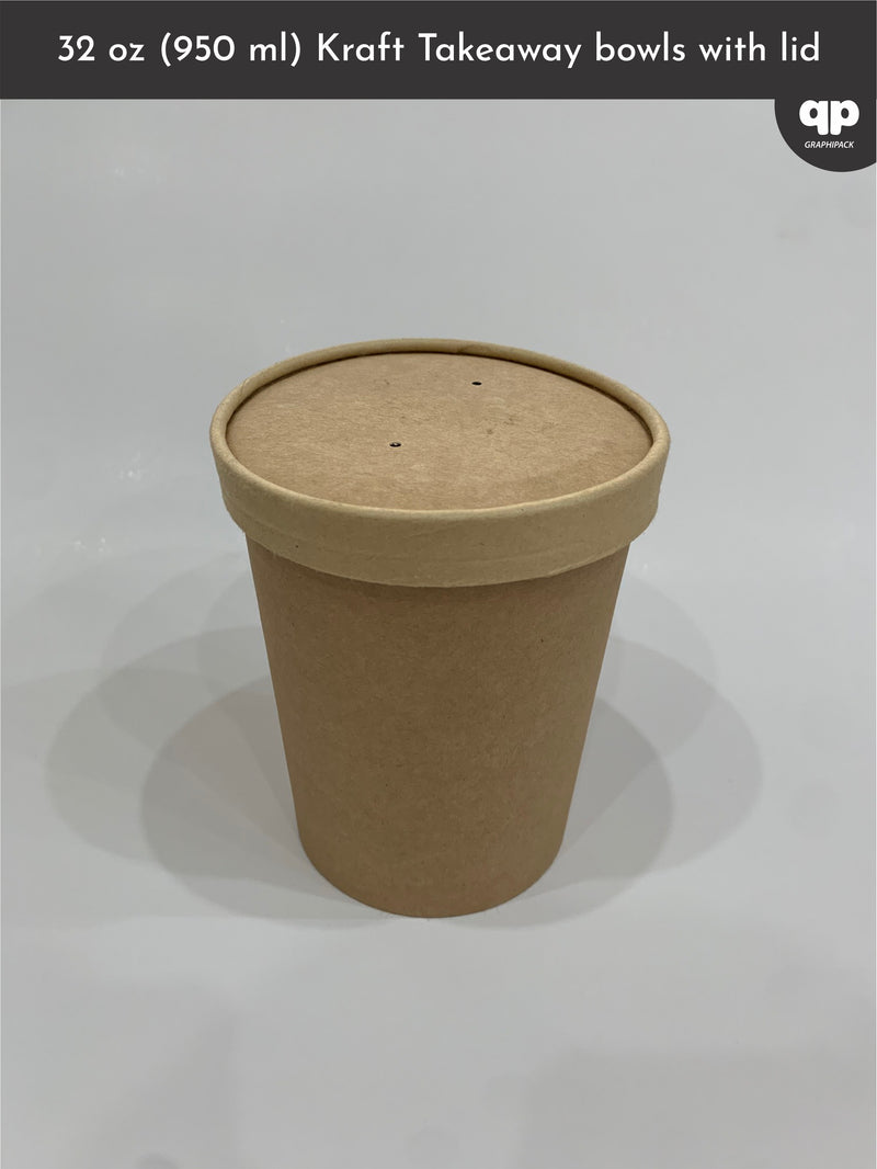 32 oz (950 ML) Kraft Bowl