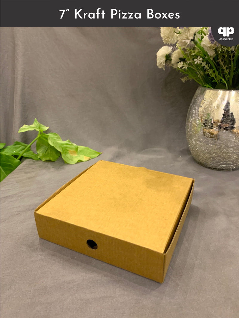 7" Kraft Pizza Box