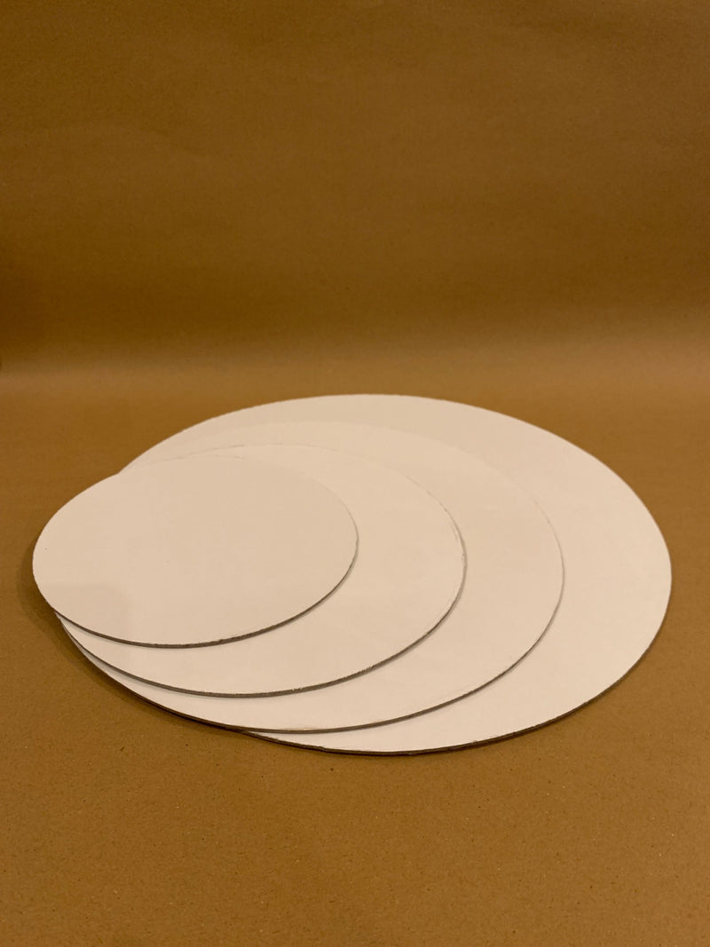 White Cake Boards - 6” Round