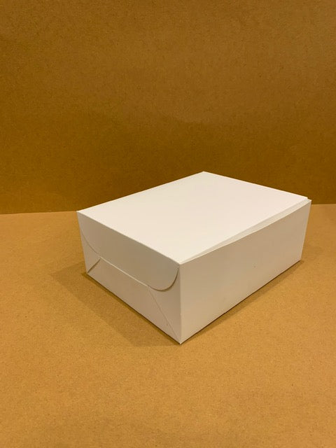 White Brownie Box 9"x7"x3.5" without window