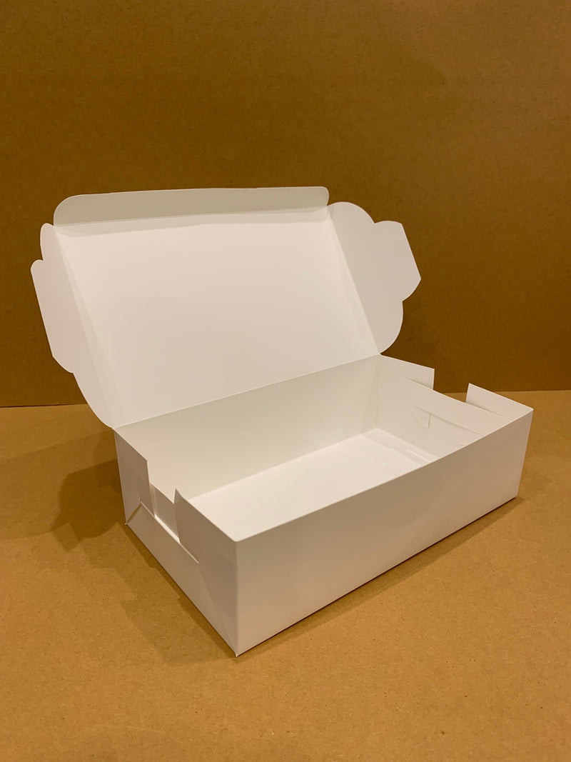 White Brownie Box 12"x7"x3.5" without window