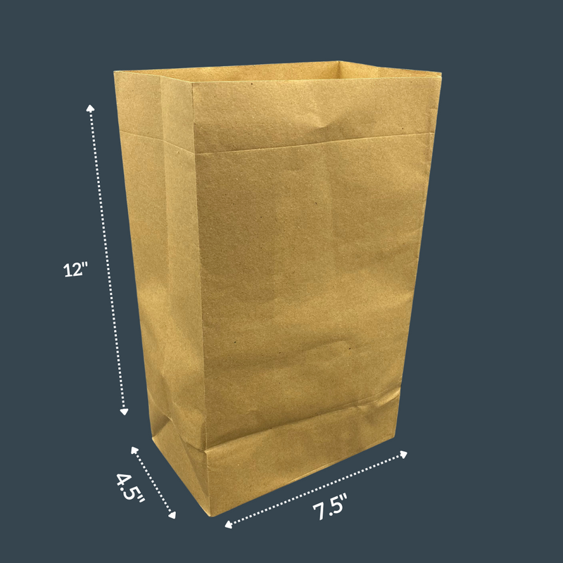 Paper Bags 7.5"x12"x4.5" (without Strings)