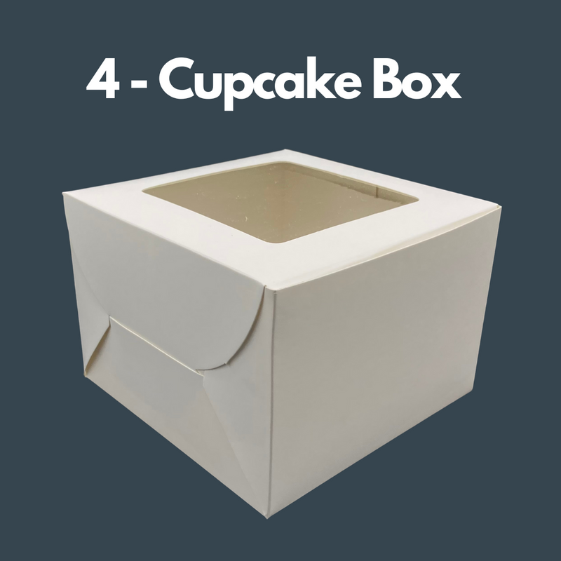 4 Cupcake Box - with Window