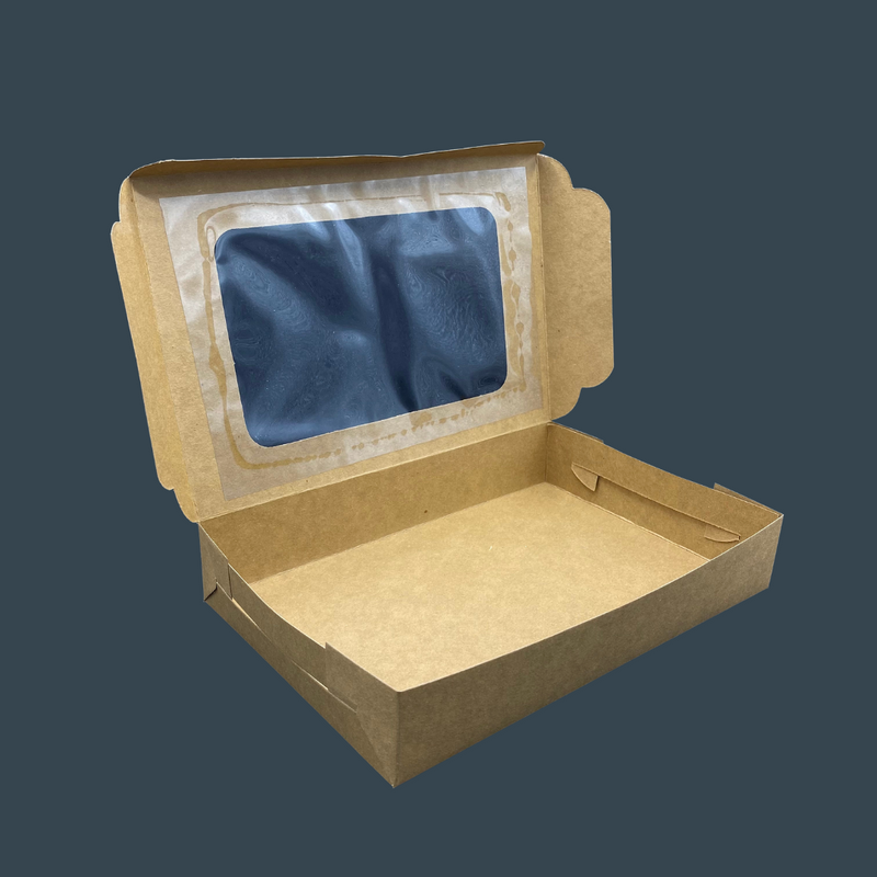 Kraft Brownie Box 11"x7.5"x2" - with Window